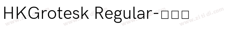 HKGrotesk Regular字体转换